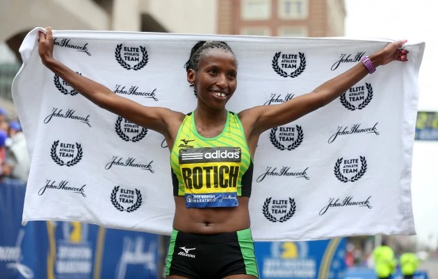 Caroline Rotich wins 2015 Boston Marathon