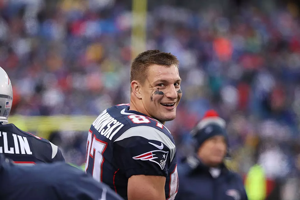 Rob Gronkowski Intercepts Wedding Bouquet for Totally Unknown Reason